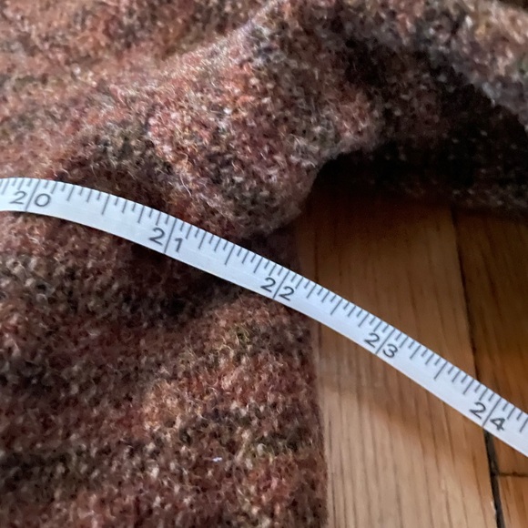 LL Bean vintage wool long tweed overcoat - Picture 6 of 13